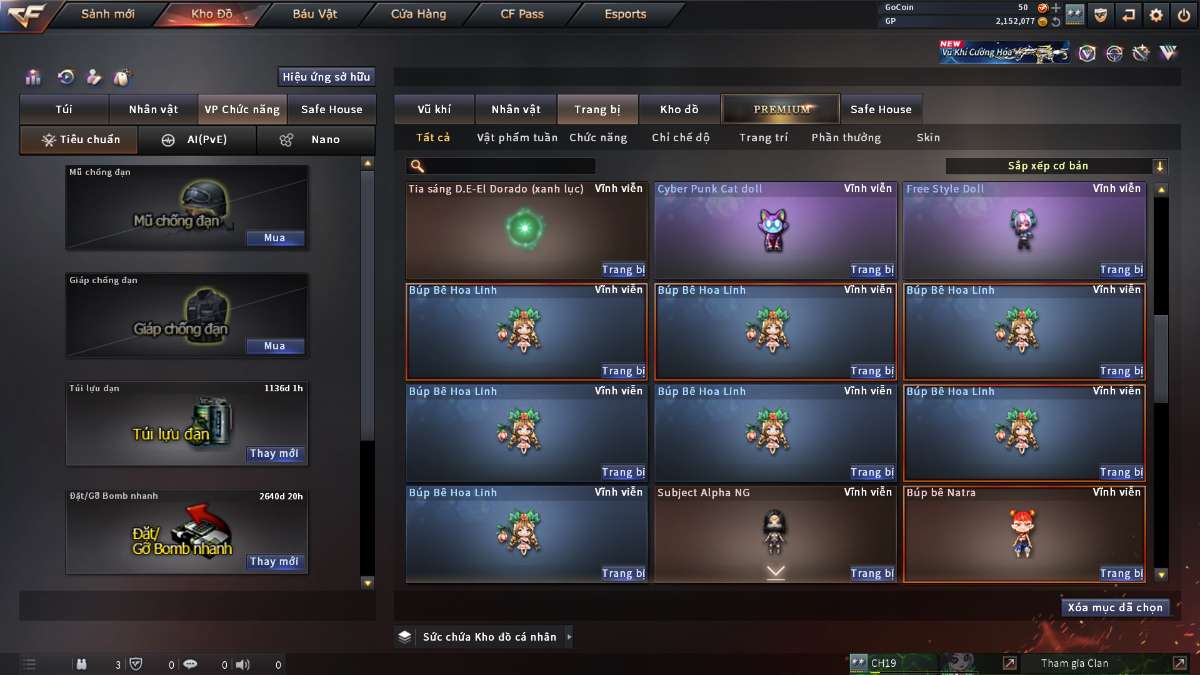 shop acc cf uy tin gia re